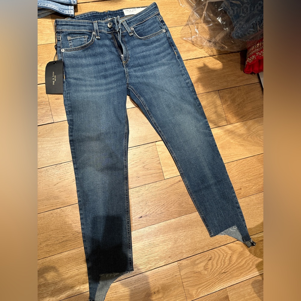 Rag & Bone Hampton‎ Cate Mid-Rise Ankle Skinny Jeans